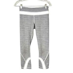 Lululemon Run Inspire Crop II Leggings Wee Are From Space White Combo Fossil 4